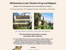 Tablet Screenshot of pension-krug-wagner.de